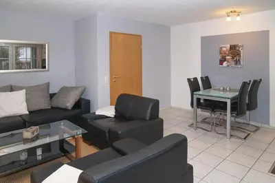 Ein Sitzbereich in der Unterkunft Ostseeblick Ostseeblick Appartement 3