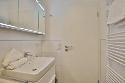 Ein Badezimmer in der Unterkunft Seebrücke Seebrücke Appartement 2