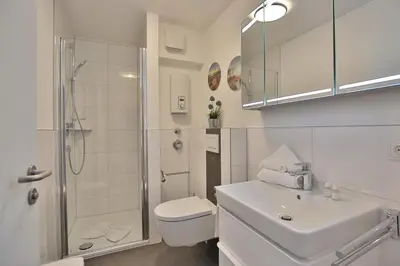 Ein Badezimmer in der Unterkunft Seebrücke Seebrücke Appartement 2