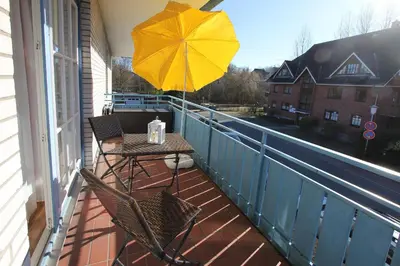 Ein Balkon oder eine Terrasse in der Unterkunft Parkdomizil Parkdomizil Appartement 5