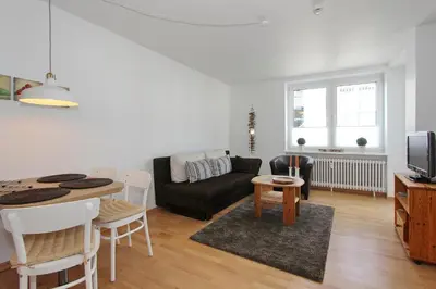 Ein Sitzbereich in der Unterkunft Haus Hansastrasse 2 Haus Hansastrasse 2 Appartement 6