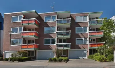 Das Gebäude in dem sich die Ferienwohnung befindet