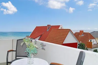 Ein allgemeiner Meerblick oder ein Meerblick von der Ferienwohnung aus
