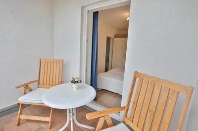 Ein Sitzbereich in der Unterkunft Seepark Seepark Appartement 2