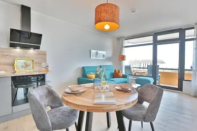 Ein Sitzbereich in der Unterkunft Berliner Hof Berliner Hof Appartement 116