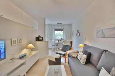 Ein Sitzbereich in der Unterkunft Residenz Ostseestrand Appartement 18