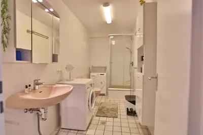 Ein Badezimmer in der Unterkunft Strandläufer Strandläufer Appartement 2