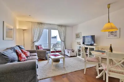 TV/Unterhaltungsangebot in der Unterkunft Seebrücke Seebrücke Appartement 10