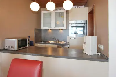 Küche/Küchenzeile in der Unterkunft Strandperle Strandperle Appartement 107