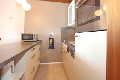 Küche/Küchenzeile in der Unterkunft Strandperle Strandperle Appartement 107
