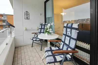 Ein Sitzbereich in der Unterkunft Hanseat am Hang 3 - 5 Hanseat Appartement 21