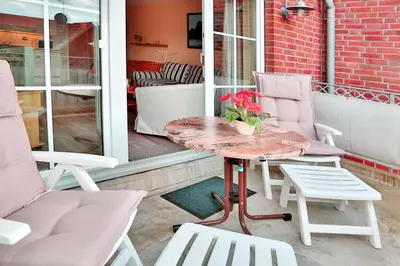 Ein Sitzbereich in der Unterkunft Residenz Alte Bergstraße Residenz Alte Bergstrasse Appartement 16