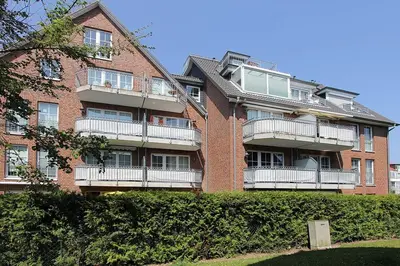 Das Gebäude in dem sich die Ferienwohnung befindet