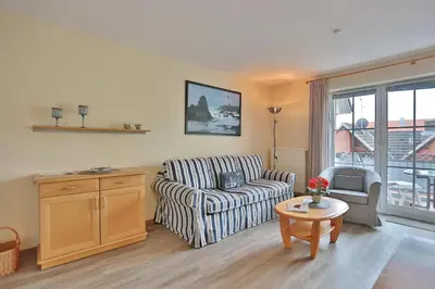 Ein Sitzbereich in der Unterkunft Residenz Alte Bergstraße Residenz Alte Bergstrasse Appartement 16