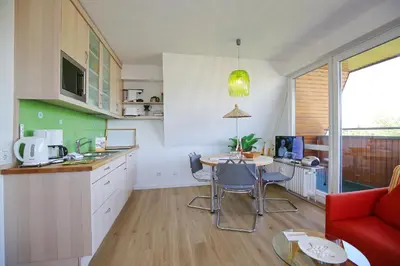 Küche/Küchenzeile in der Unterkunft Strandperle Strandperle Appartement 403