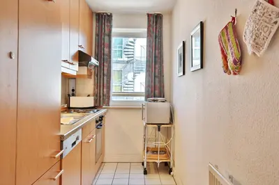Küche/Küchenzeile in der Unterkunft Witthus I Witthus I Neue Bergstrasse 7 Appartement 8