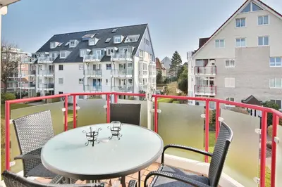 Ein Balkon oder eine Terrasse in der Unterkunft Witthus I Witthus I Neue Bergstrasse 7 Appartement 8