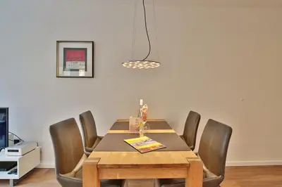 Ein Sitzbereich in der Unterkunft Strandglück Haus A Strandglück Appartement 12A