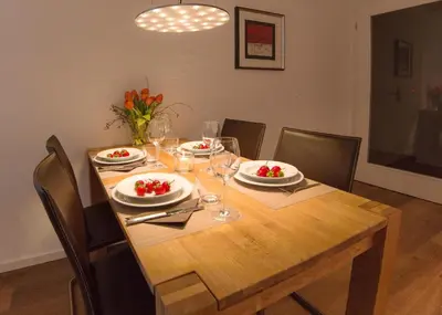 Essen in der Ferienwohnung oder in der Nähe
