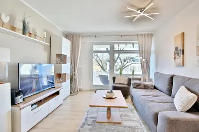 TV/Unterhaltungsangebot in der Unterkunft Strandperle Strandperle Appartement 103