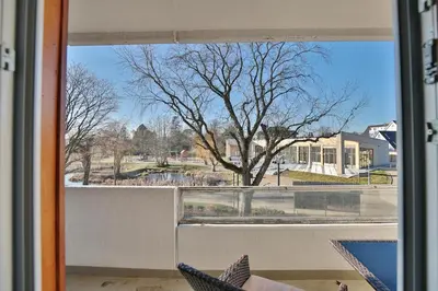 Ein Balkon oder eine Terrasse in der Unterkunft Strandperle Strandperle Appartement 103