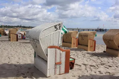 Ein Strand an oder in der Nähe der Ferienwohnung