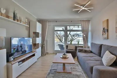 TV/Unterhaltungsangebot in der Unterkunft Strandperle Strandperle Appartement 103