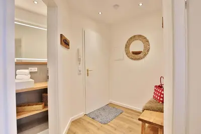 Ein Bett oder Betten in einem Zimmer der Unterkunft Residenz Ostseestrand Appartement 14