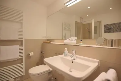 Ein Badezimmer in der Unterkunft Strandglück Haus B Strandglück Appartement 9B