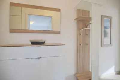 Ein Badezimmer in der Unterkunft Strandglück Haus B Strandglück Appartement 9B
