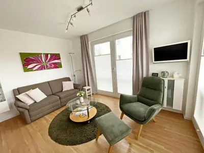TV/Unterhaltungsangebot in der Unterkunft Strandglück Haus B Strandglück Appartement 9B