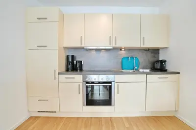 Küche/Küchenzeile in der Unterkunft Strandglück Haus A Strandglück Appartement 19A
