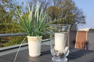 Ein Balkon oder eine Terrasse in der Unterkunft Strandglück Haus A Strandglück Appartement 13A