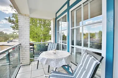 Ein Balkon oder eine Terrasse in der Unterkunft Ostseeblick Ostseeblick Appartement 6