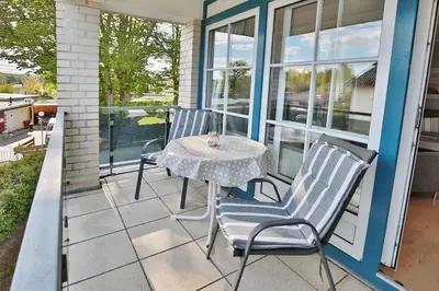 Ein Balkon oder eine Terrasse in der Unterkunft Ostseeblick Ostseeblick Appartement 6