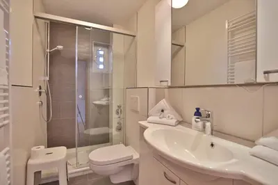 Ein Badezimmer in der Unterkunft Ostseeblick Ostseeblick Appartement 6