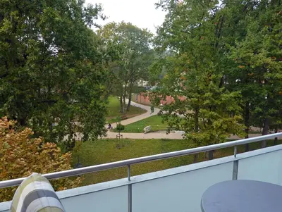 Ein Garten an der Unterkunft Strandglück Haus A Strandglück Appartement 22A