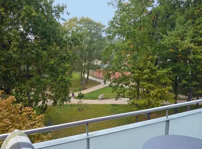 Ein Garten an der Unterkunft Strandglück Haus A Strandglück Appartement 22A