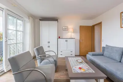 Ein Sitzbereich in der Unterkunft Ostseeblick Ostseeblick Appartement 13