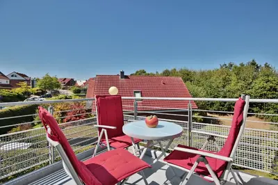 Ein Balkon oder eine Terrasse in der Unterkunft Feriendomizil am Konsulweg Feriendomizil am Konsulweg Appartement 7