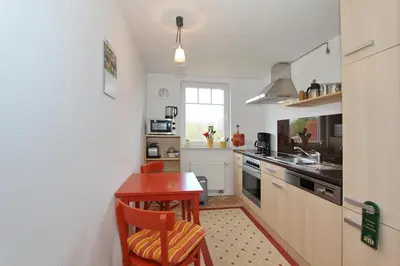 Küche/Küchenzeile in der Unterkunft Feriendomizil am Konsulweg Feriendomizil am Konsulweg Appartement 7