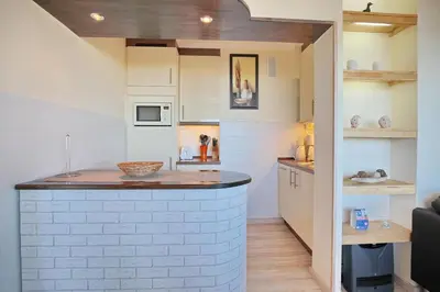 Küche/Küchenzeile in der Unterkunft Haus Montemare Haus Montemare Appartement 1