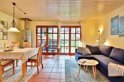 Ein Sitzbereich in der Unterkunft Ferienhaus See Nest Ferienhaus See Nest
