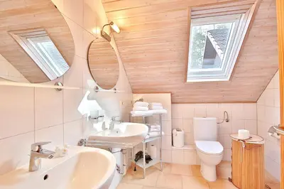 Ein Badezimmer in der Unterkunft Ferienhaus See Nest Ferienhaus See Nest