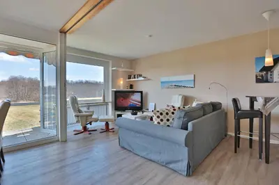 Ein Sitzbereich in der Unterkunft Haus Nautica Nautica Appartement 20