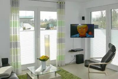 TV/Unterhaltungsangebot in der Unterkunft Strandglück Haus B Strandglück Appartement 4B