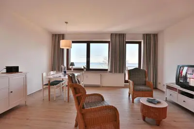 TV/Unterhaltungsangebot in der Unterkunft Strandburg Strandburg Appartement 14
