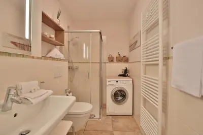 Ein Badezimmer in der Unterkunft Strandglück Haus A Strandglück Appartement 14A