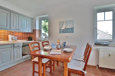 Küche/Küchenzeile in der Unterkunft Reihenhaus Eichenweg Reihenhaus Eichenweg Appartement 8