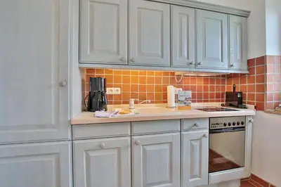 Küche/Küchenzeile in der Unterkunft Reihenhaus Eichenweg Reihenhaus Eichenweg Appartement 8